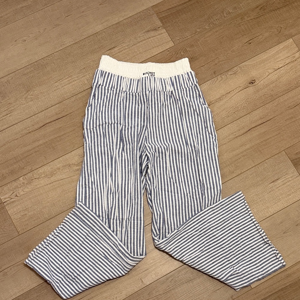 Striped Blue and White  Bottoms